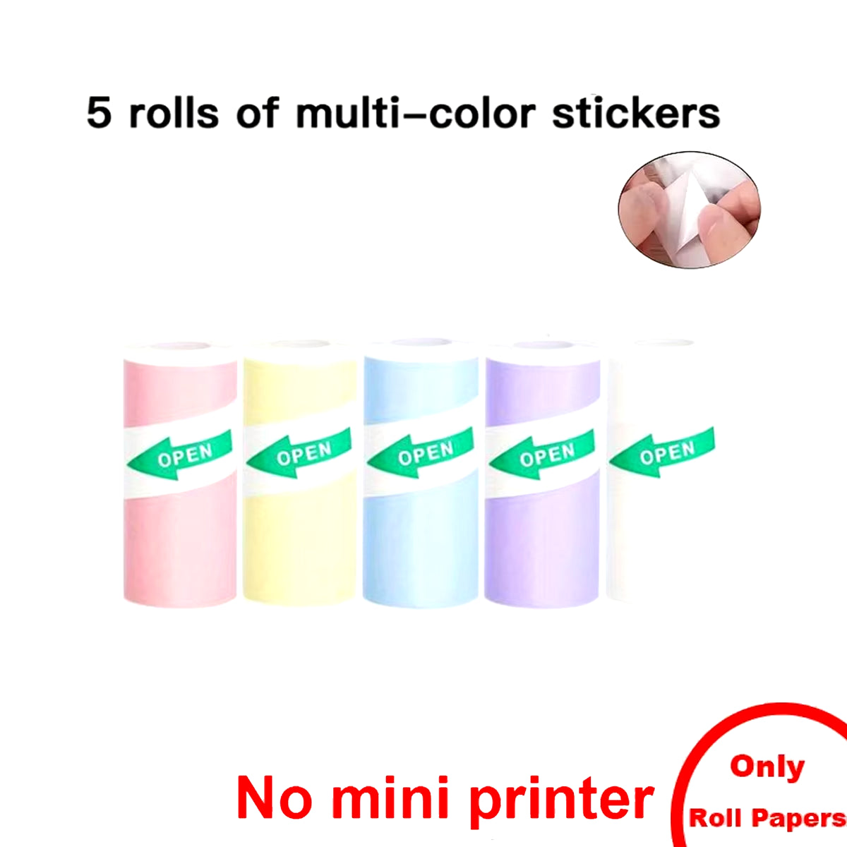 Mini Portabl Inkless Thermal Printer, Sticker Maker