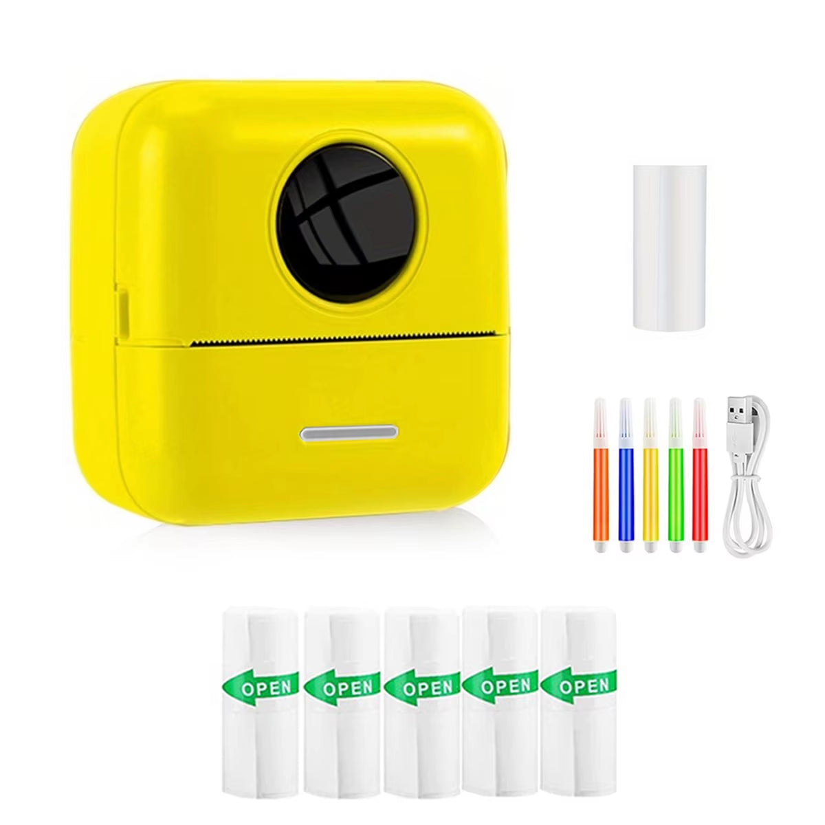 Mini Portabl Inkless Thermal Printer, Sticker Maker