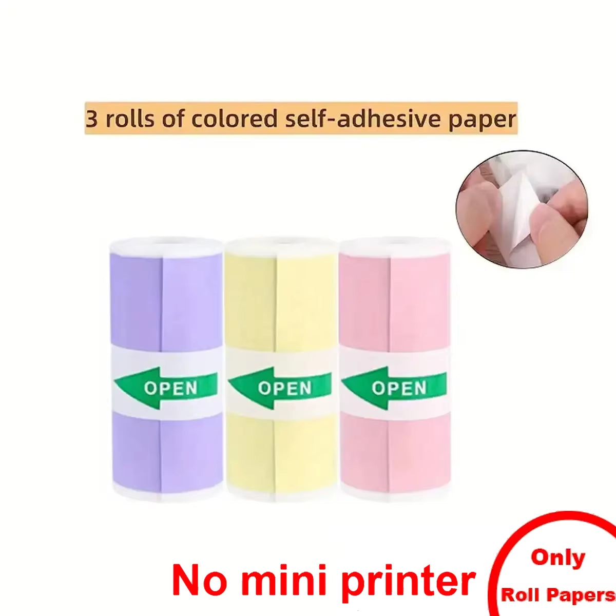 Mini Portabl Inkless Thermal Printer, Sticker Maker