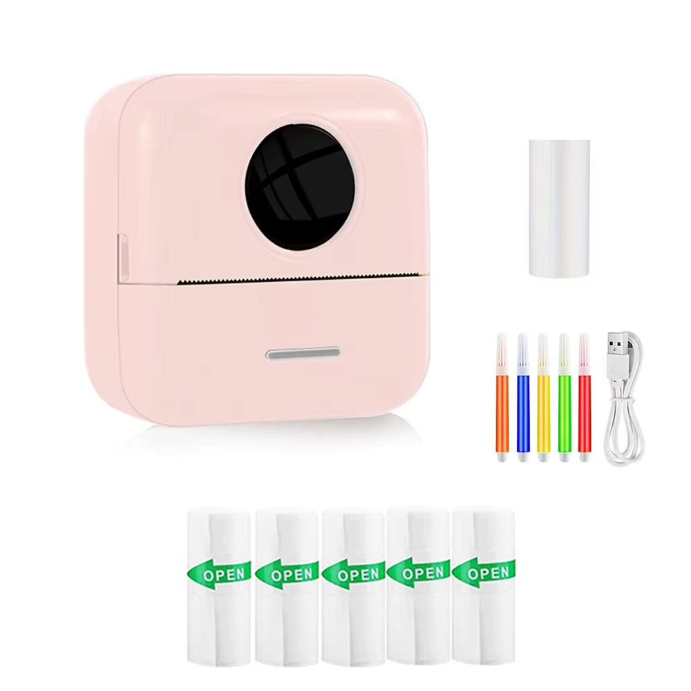 Mini Portabl Inkless Thermal Printer, Sticker Maker