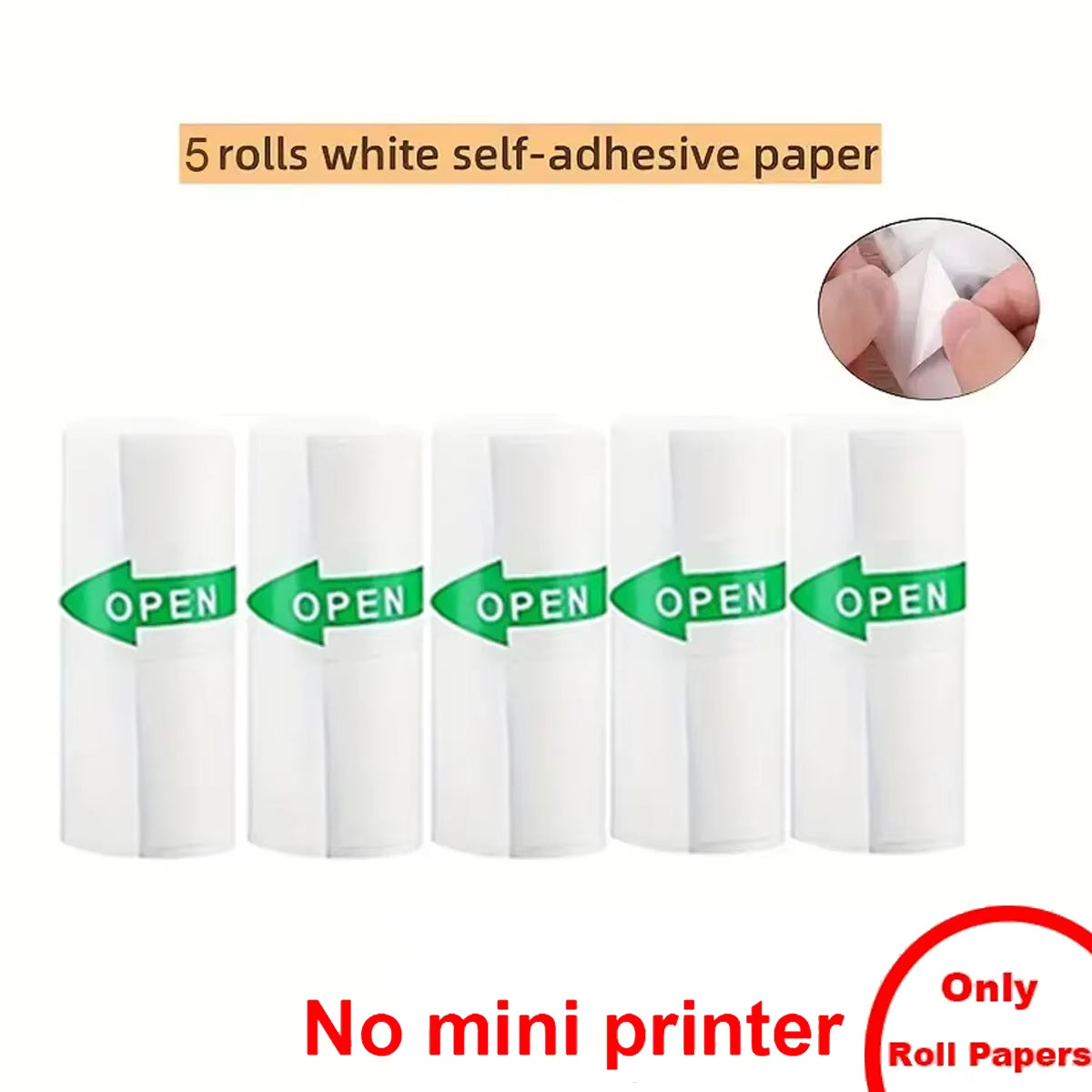 Mini Portabl Inkless Thermal Printer, Sticker Maker