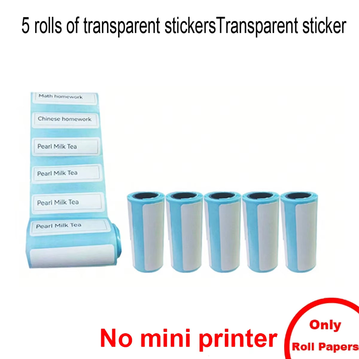Mini Portabl Inkless Thermal Printer, Sticker Maker